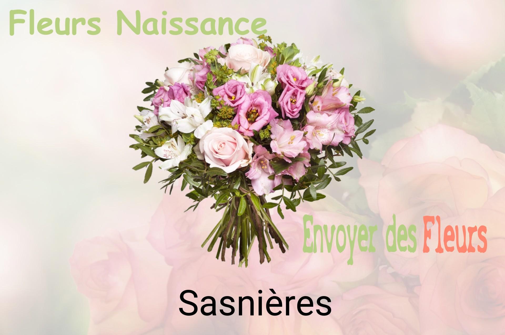 Bouquet de fleurs de naissance livré à Sasnières